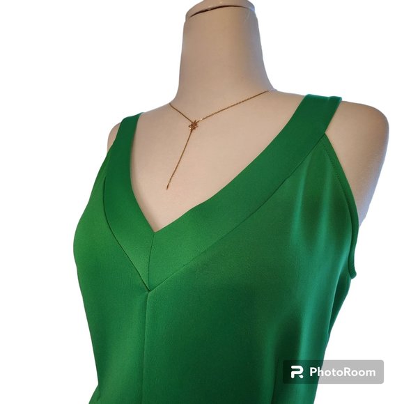 dressbarn Dresses & Skirts - #003. Kelly/Shamrock Green Sleeveless A-Line Midi Dress-Dressbarn